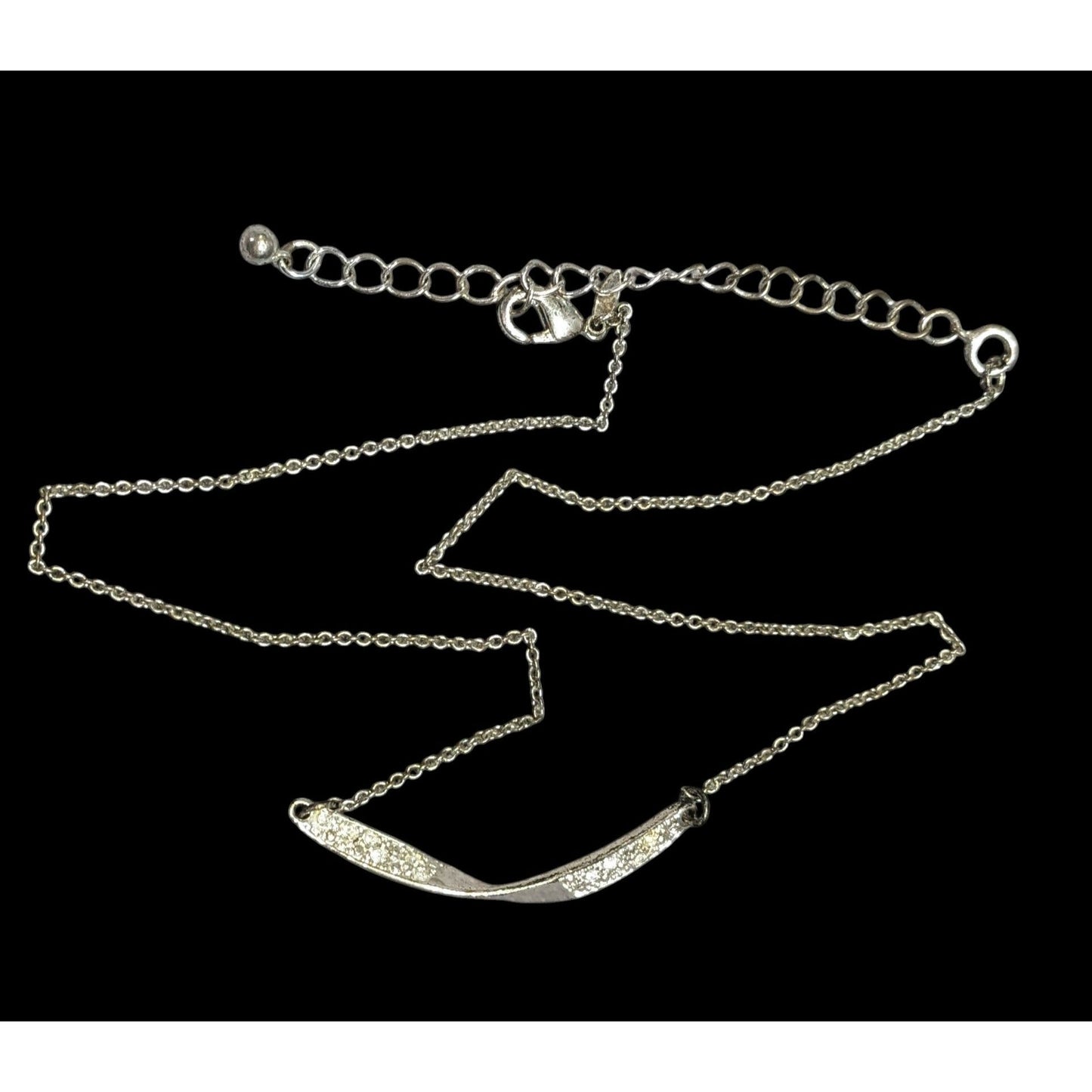 Vintage Avon Mona Twist Rhinestone Necklace