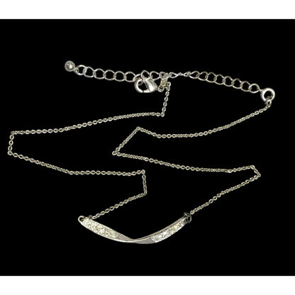 Vintage Avon Mona Twist Rhinestone Necklace