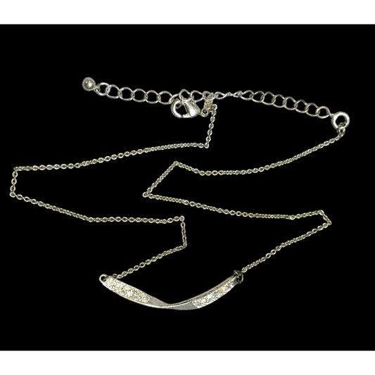 Vintage Avon Mona Twist Rhinestone Necklace