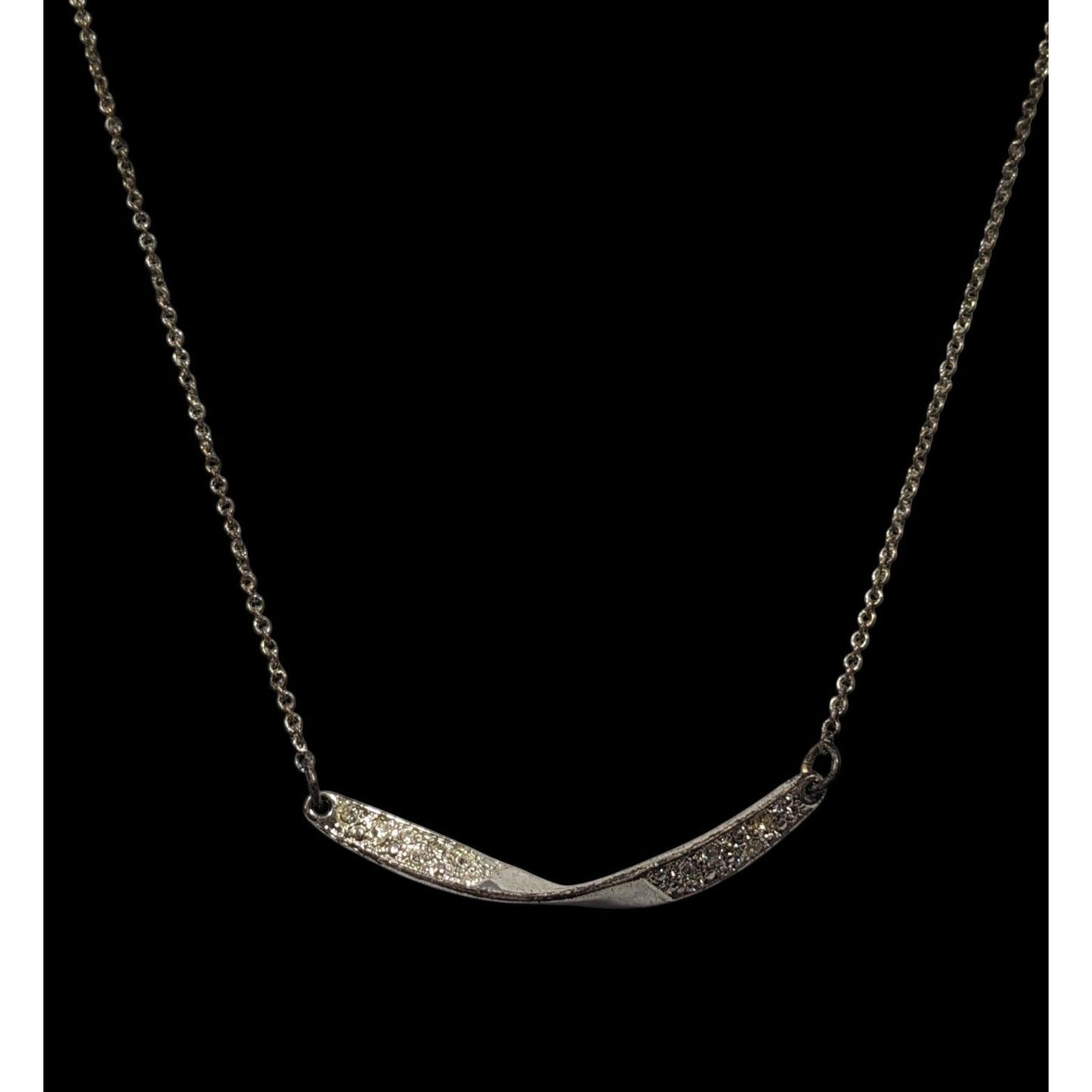 Vintage Avon Mona Twist Rhinestone Necklace