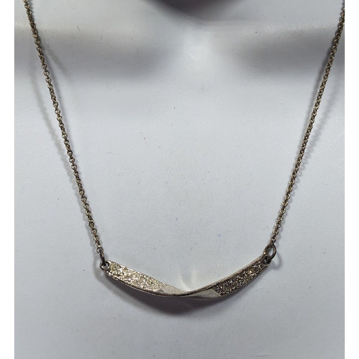Vintage Avon Mona Twist Rhinestone Necklace