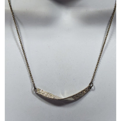 Vintage Avon Mona Twist Rhinestone Necklace