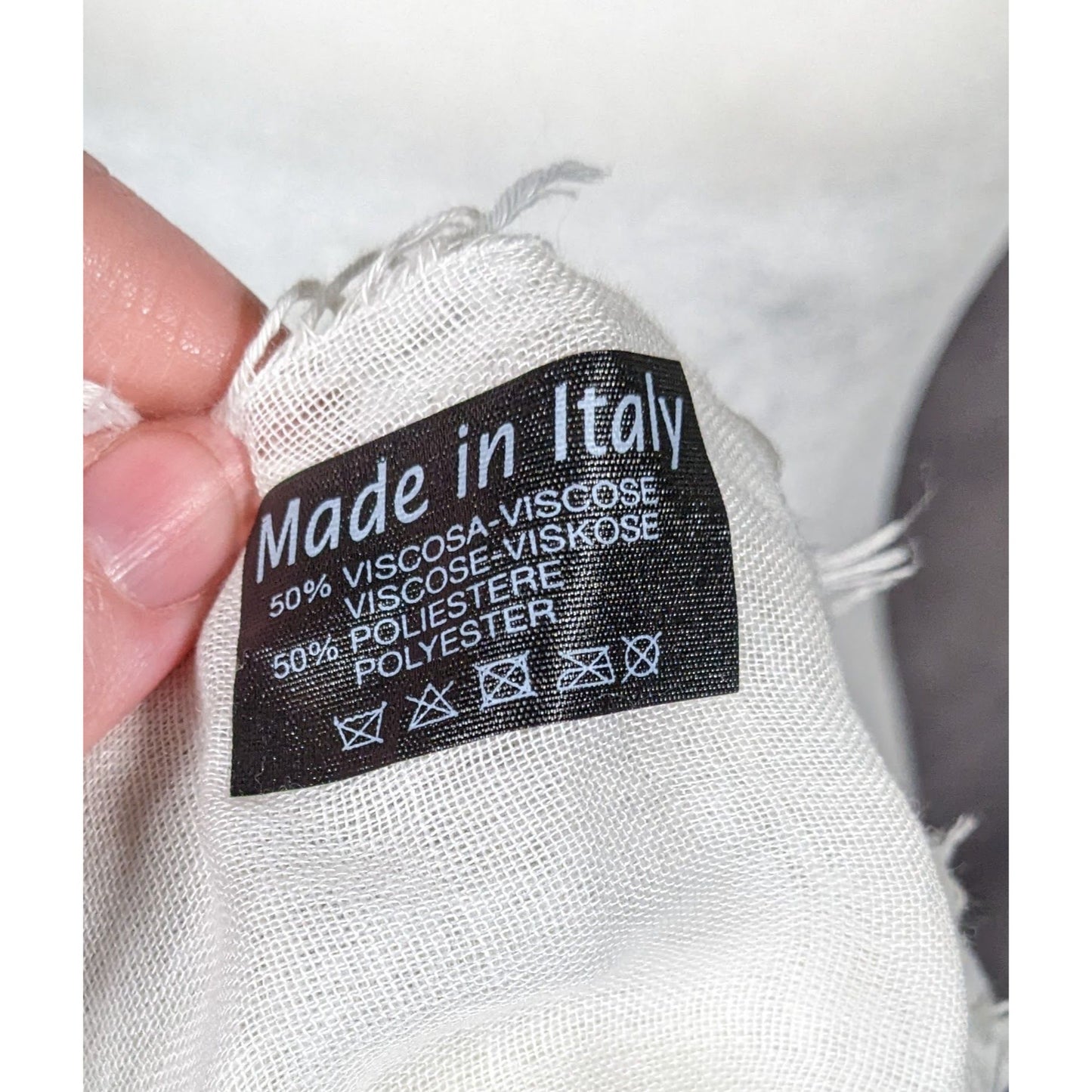 Whimsical Italian "The Sea Ends Where The Sky Begins" Art Scarf/Shawl