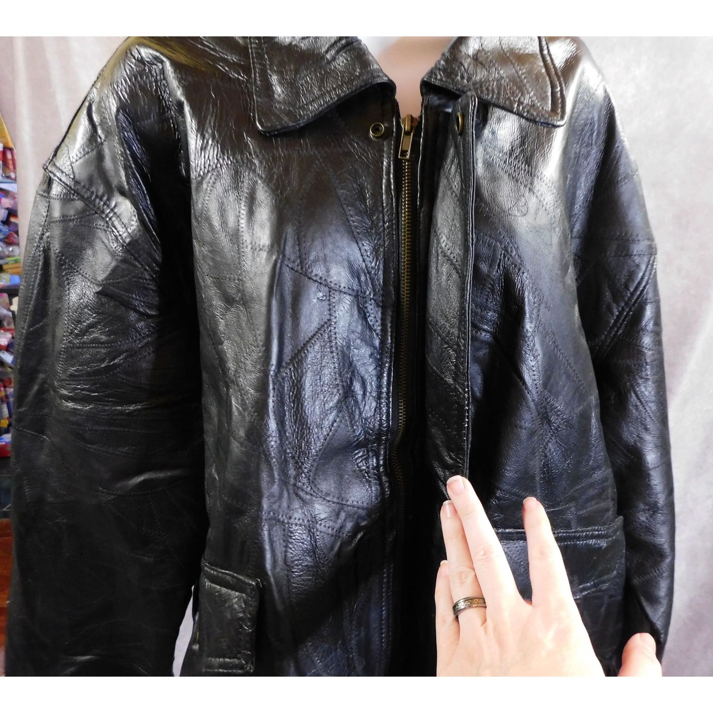 Vintage Napoline Leather Outfitters Genuine Leather Jacket NWT