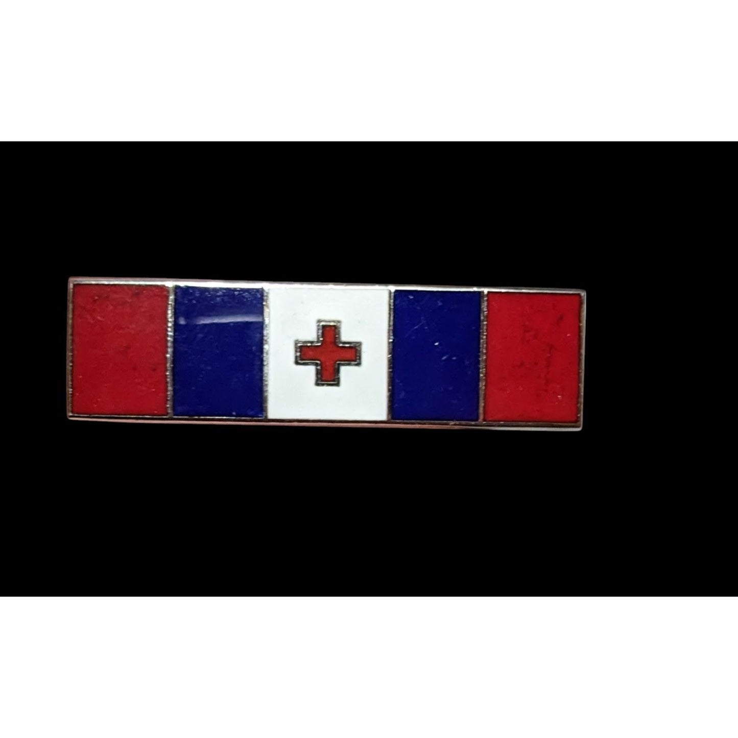 Red White And Blue Medical Cross Pin/Badge