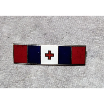 Red White And Blue Medical Cross Pin/Badge