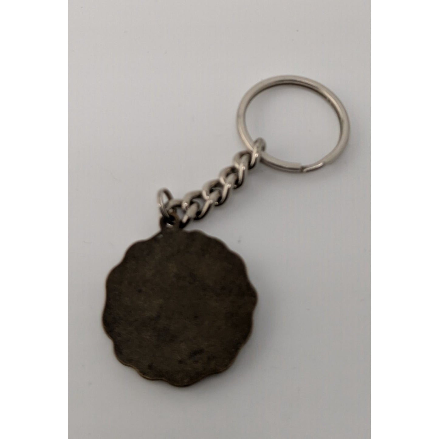 Vintage Wisconsin Community Education Association Keychain With Red Apple Emblem