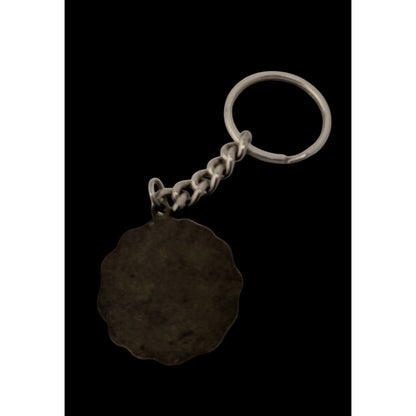 Vintage Wisconsin Community Education Association Keychain With Red Apple Emblem
