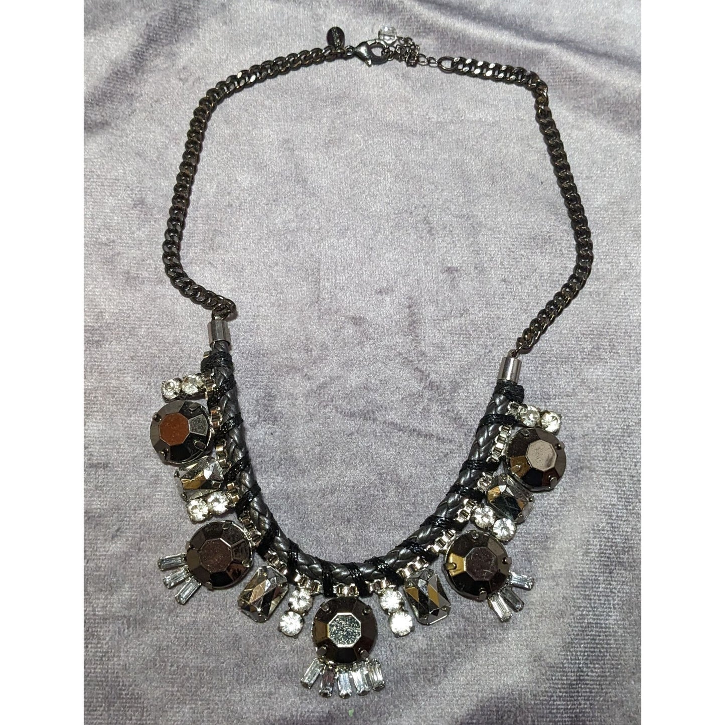 Express Glam Goth Chunky Costume Necklace