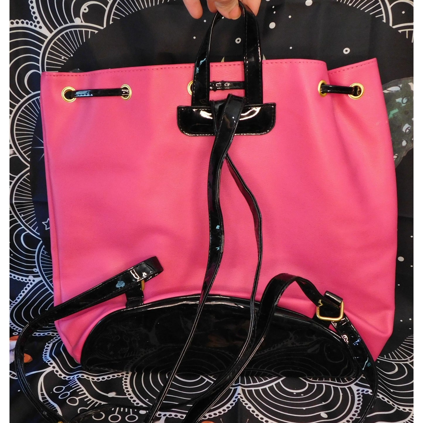 Juicy Couture Black And Pink Backpack NWT