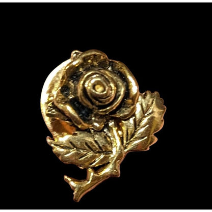 Jim Clift Design Gold Tone Rose Lapel Pin