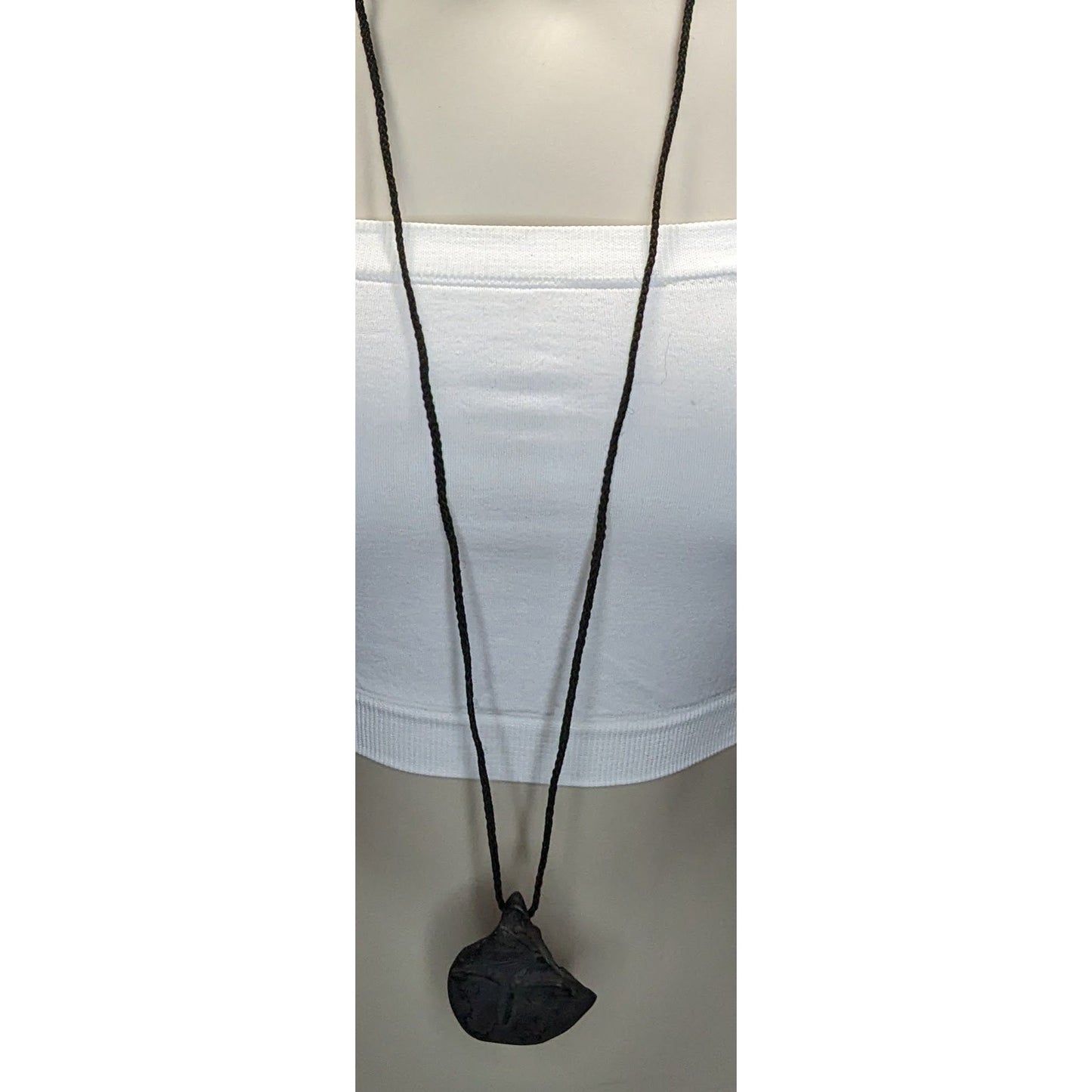 Handmade Butterfly Pendant Necklace Black Fairycore Embossed Jewelry