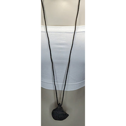Handmade Butterfly Pendant Necklace Black Fairycore Embossed Jewelry