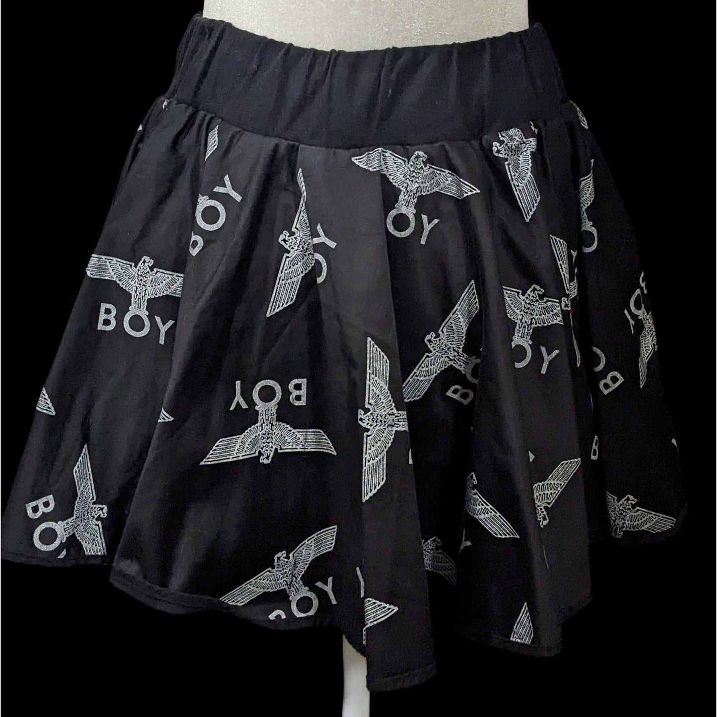 Boy London Black And White Circle Skirt Size Small