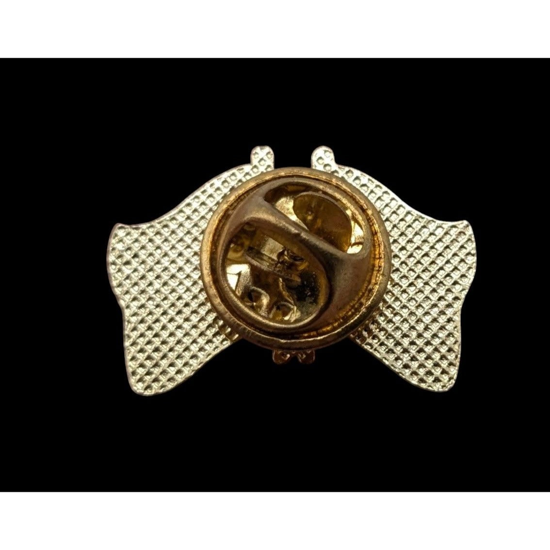 USA & Israel Flag Vintage Lapel Pin Gold Tone Enamel 1 Inch Collectible