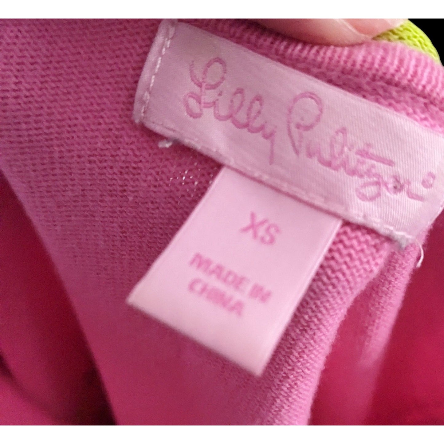 Lilly Pulitzer Pink And Green Striped Top Size XS