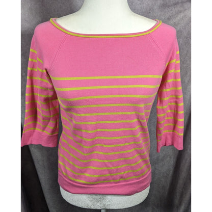 Lilly Pulitzer Pink And Green Striped Top Size XS