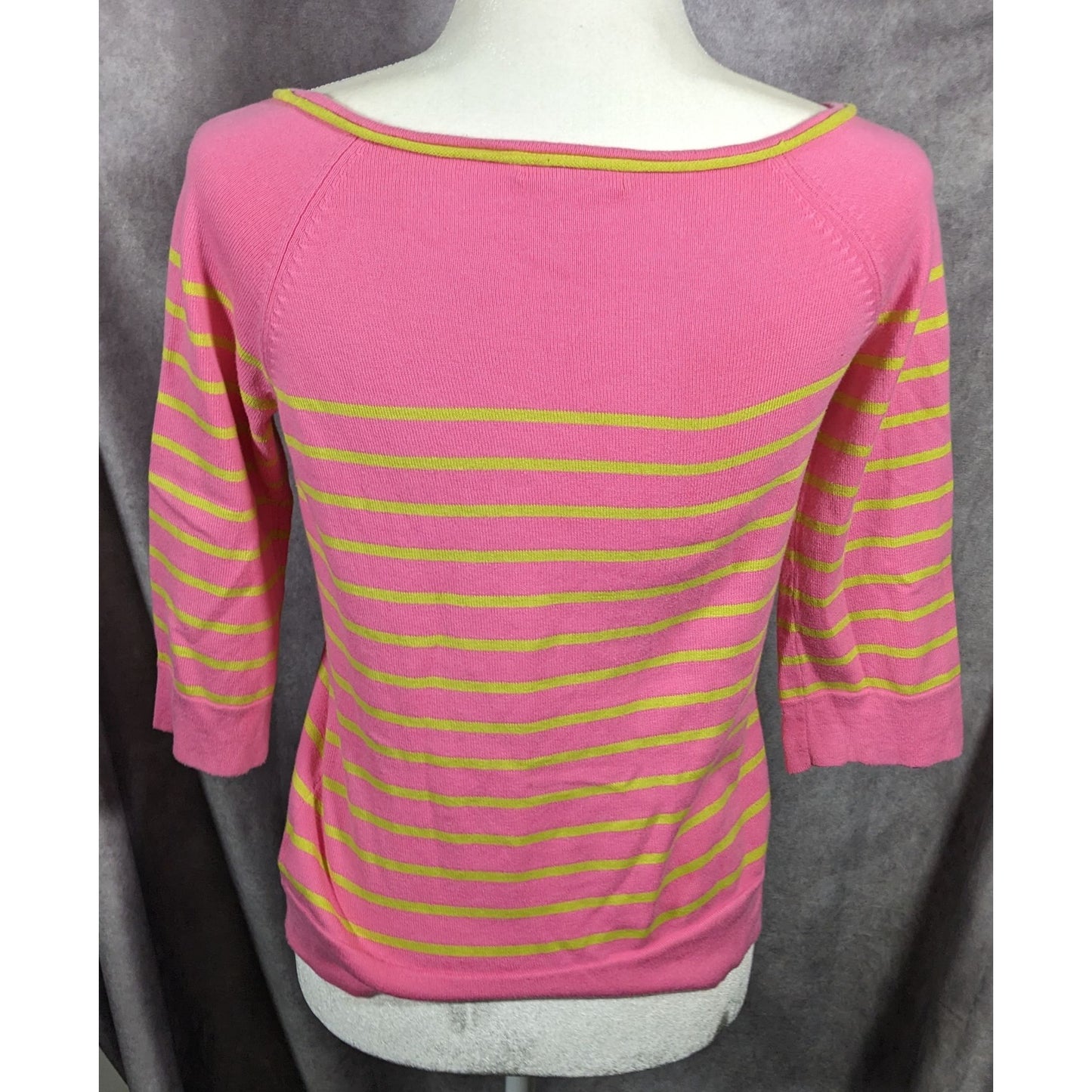 Lilly Pulitzer Pink And Green Striped Top Size XS