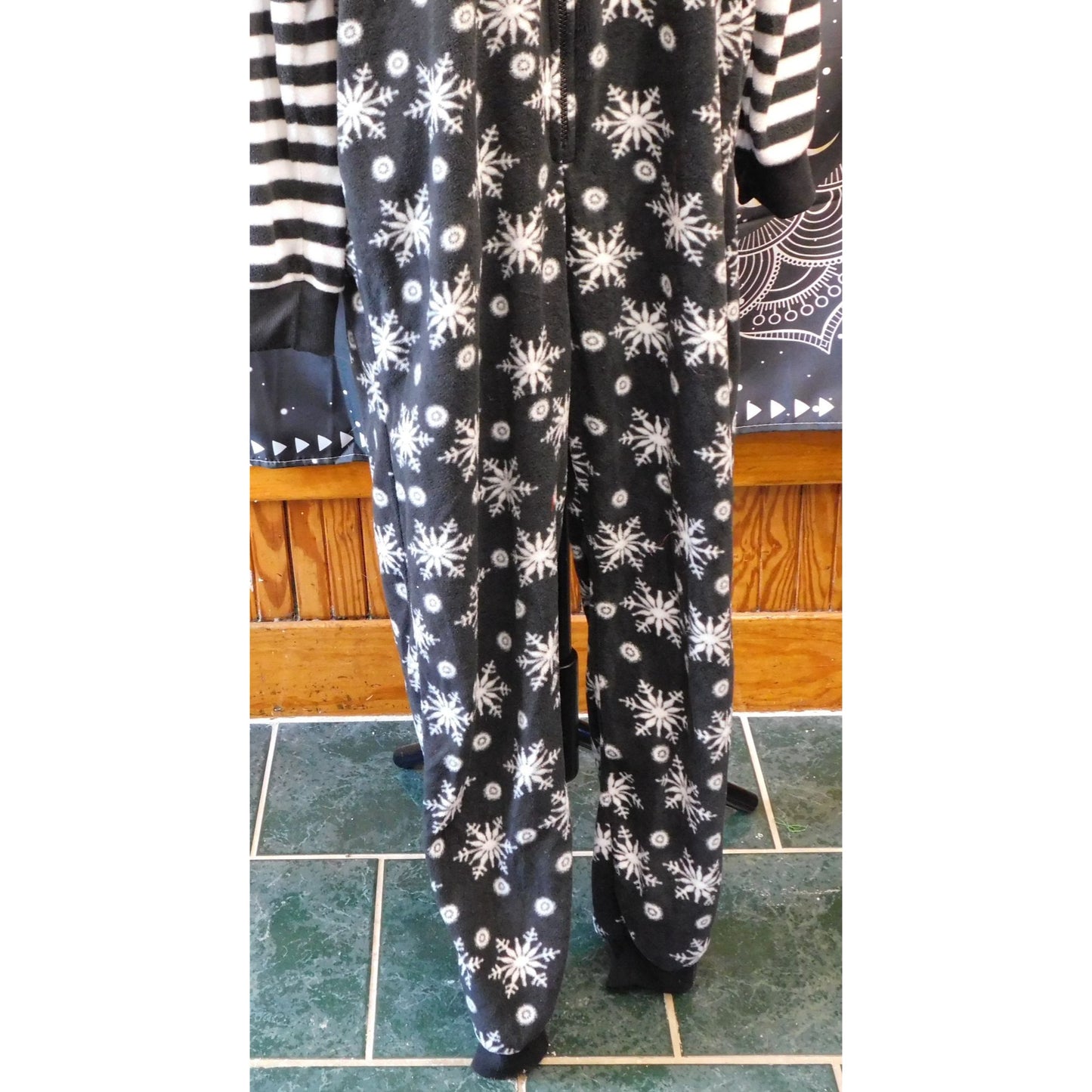 Winter Penguin Black And White Kigurumi Pajamas