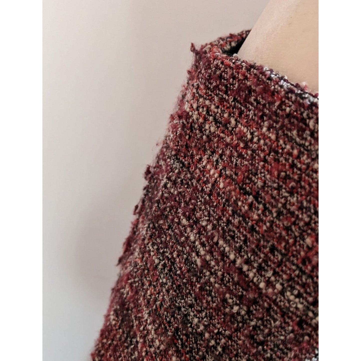 Loft Preppy Pink And Grey Static A-Line Skirt