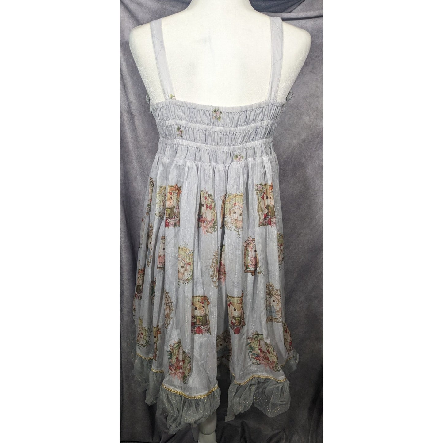Vintage Whimsical Fantasy Cotton Rabbit Lolita Dress
