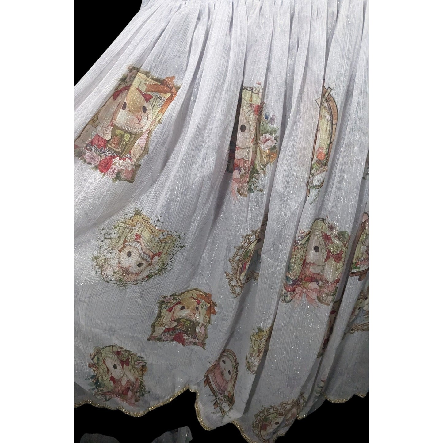 Vintage Whimsical Fantasy Cotton Rabbit Lolita Dress