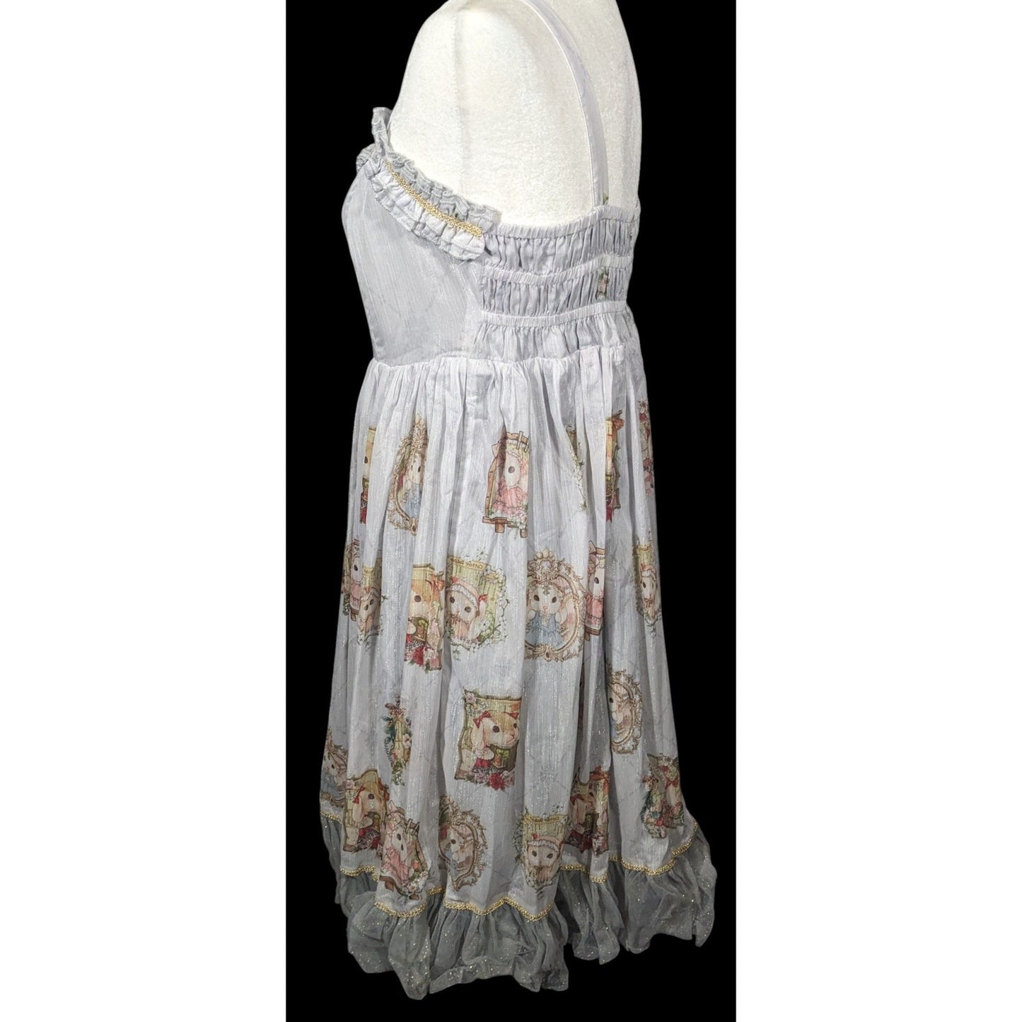 Vintage Whimsical Fantasy Cotton Rabbit Lolita Dress