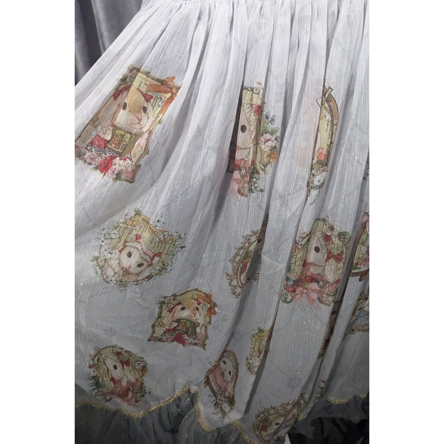 Vintage Whimsical Fantasy Cotton Rabbit Lolita Dress