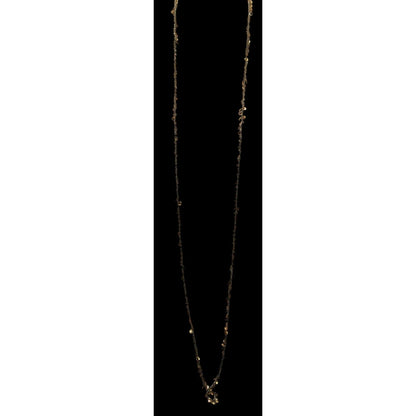 Vintage Bohemian Glam Long Sequin & Glass Beaded Chain Necklace