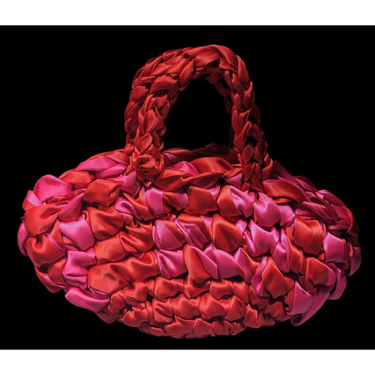 Isla Risa Nest Lipstick Red And Hot Pink Handbag