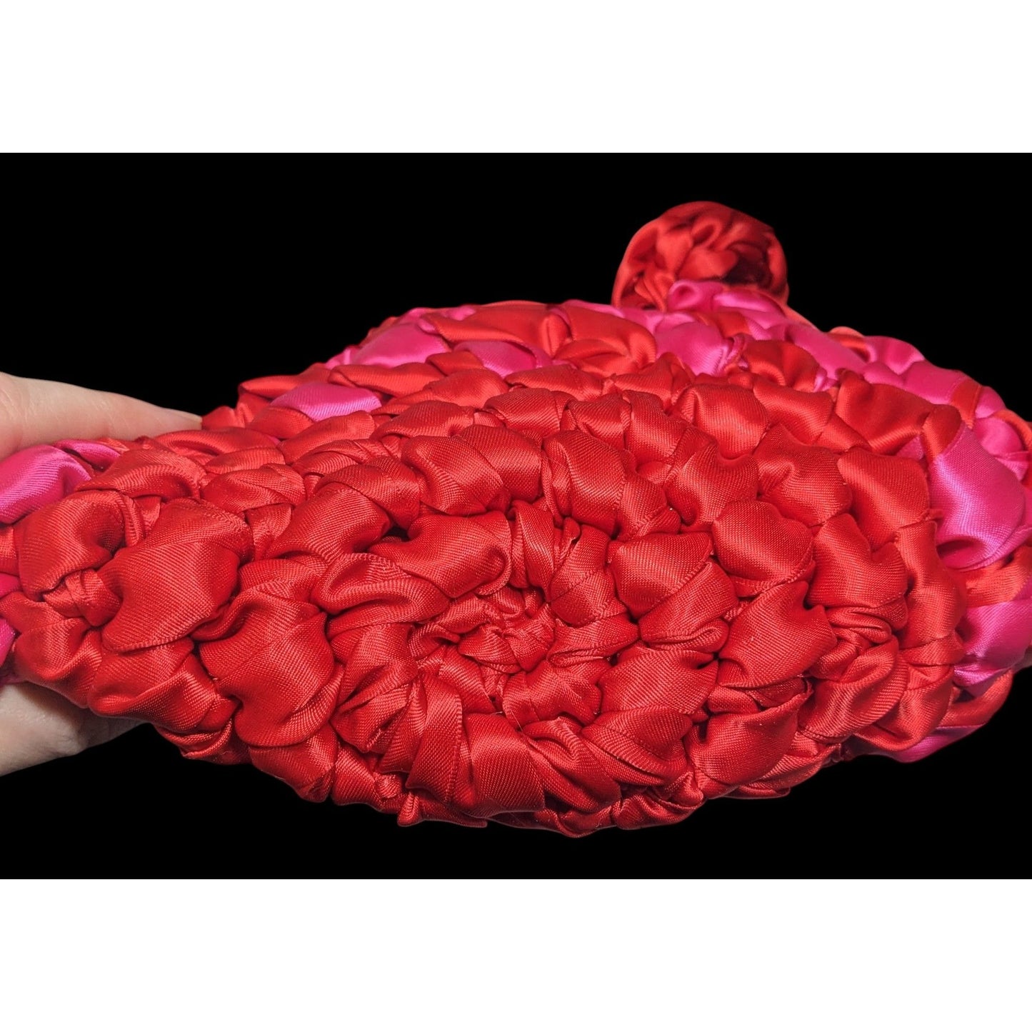 Isla Risa Nest Lipstick Red And Hot Pink Handbag