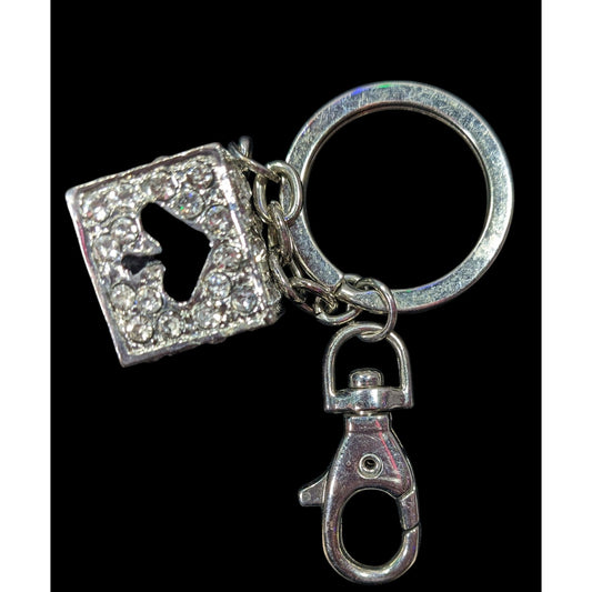 Las Vegas Souvenir Sparkly Rhinestone Dice Keychain