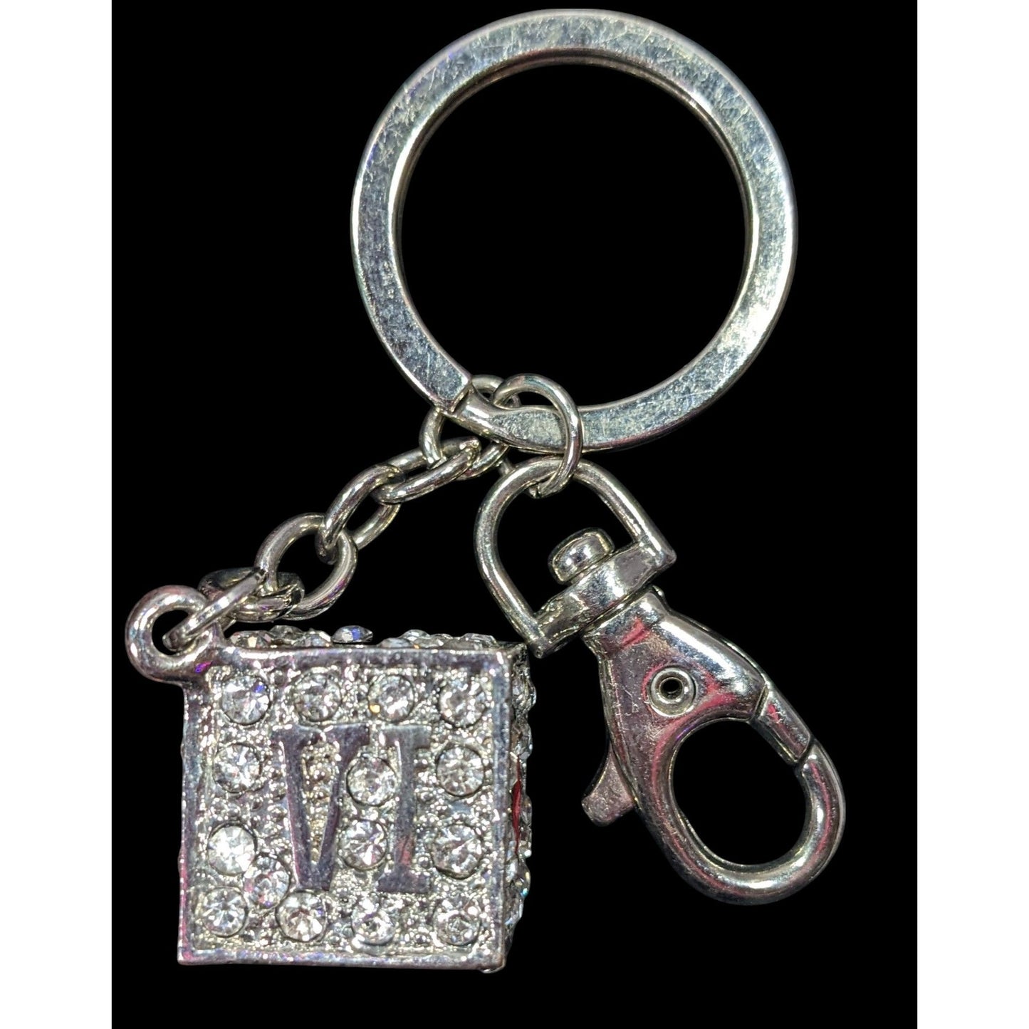Las Vegas Souvenir Sparkly Rhinestone Dice Keychain