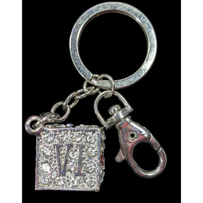 Las Vegas Souvenir Sparkly Rhinestone Dice Keychain