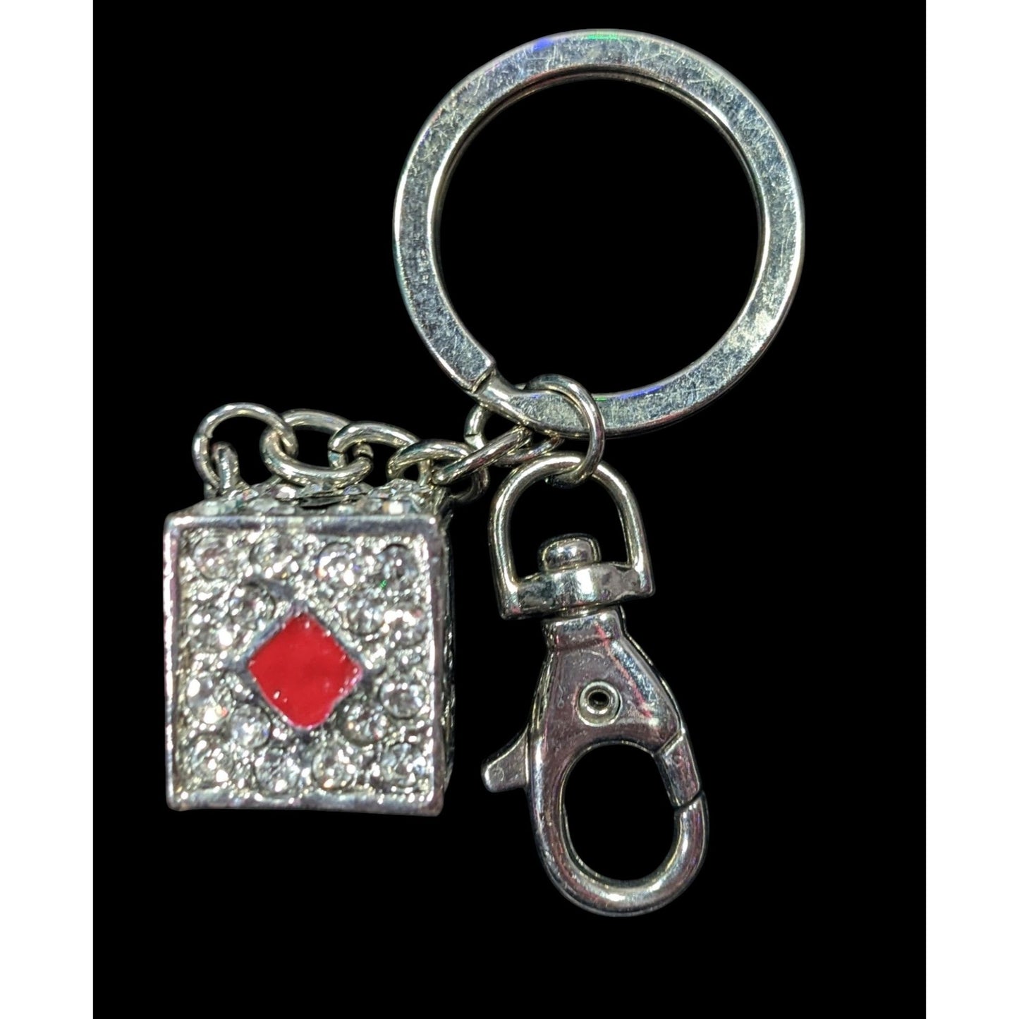 Las Vegas Souvenir Sparkly Rhinestone Dice Keychain