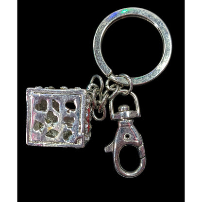 Las Vegas Souvenir Sparkly Rhinestone Dice Keychain