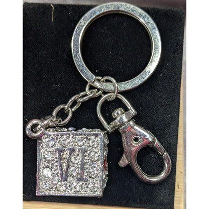Las Vegas Souvenir Sparkly Rhinestone Dice Keychain