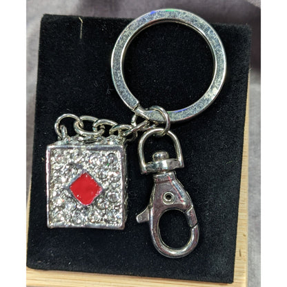 Las Vegas Souvenir Sparkly Rhinestone Dice Keychain