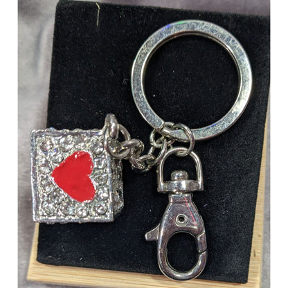 Las Vegas Souvenir Sparkly Rhinestone Dice Keychain