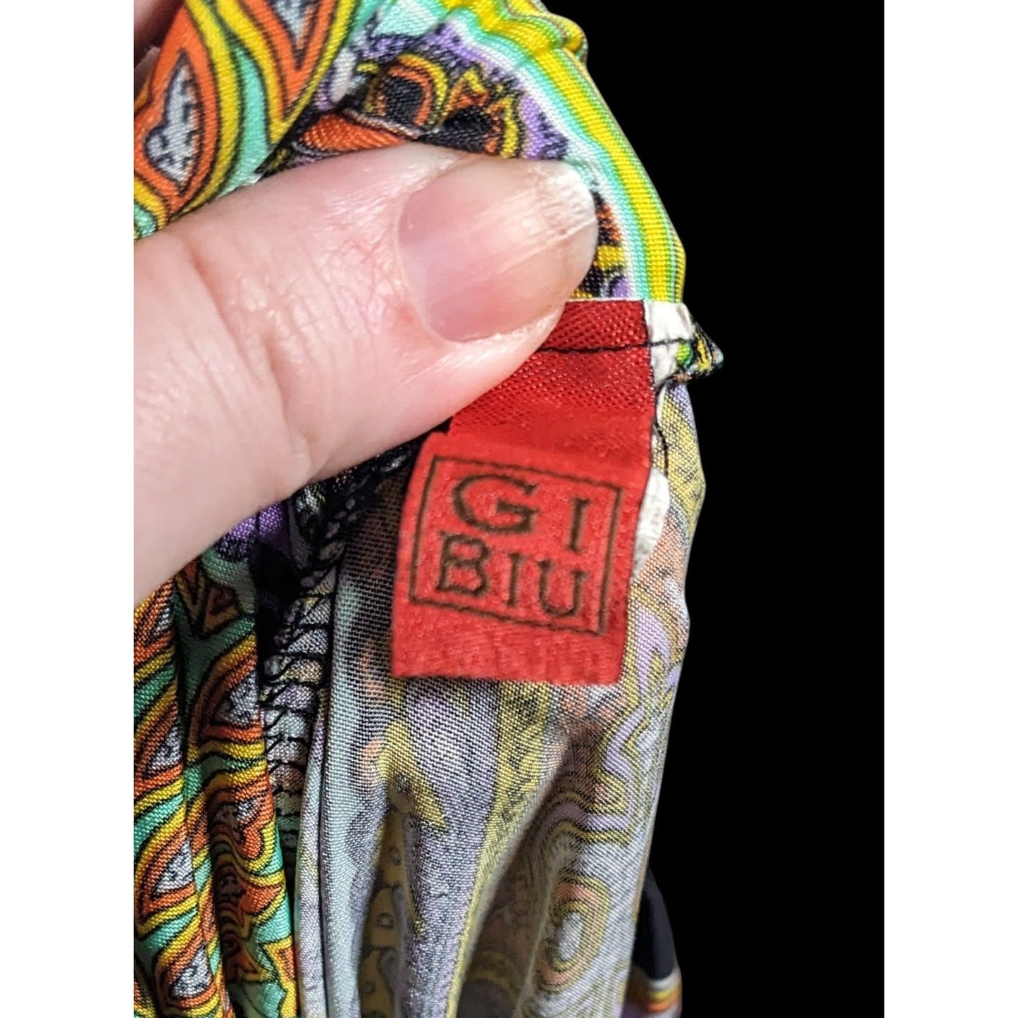 Gibiu Rainbow Bohemian Paisley Maxi Skirt