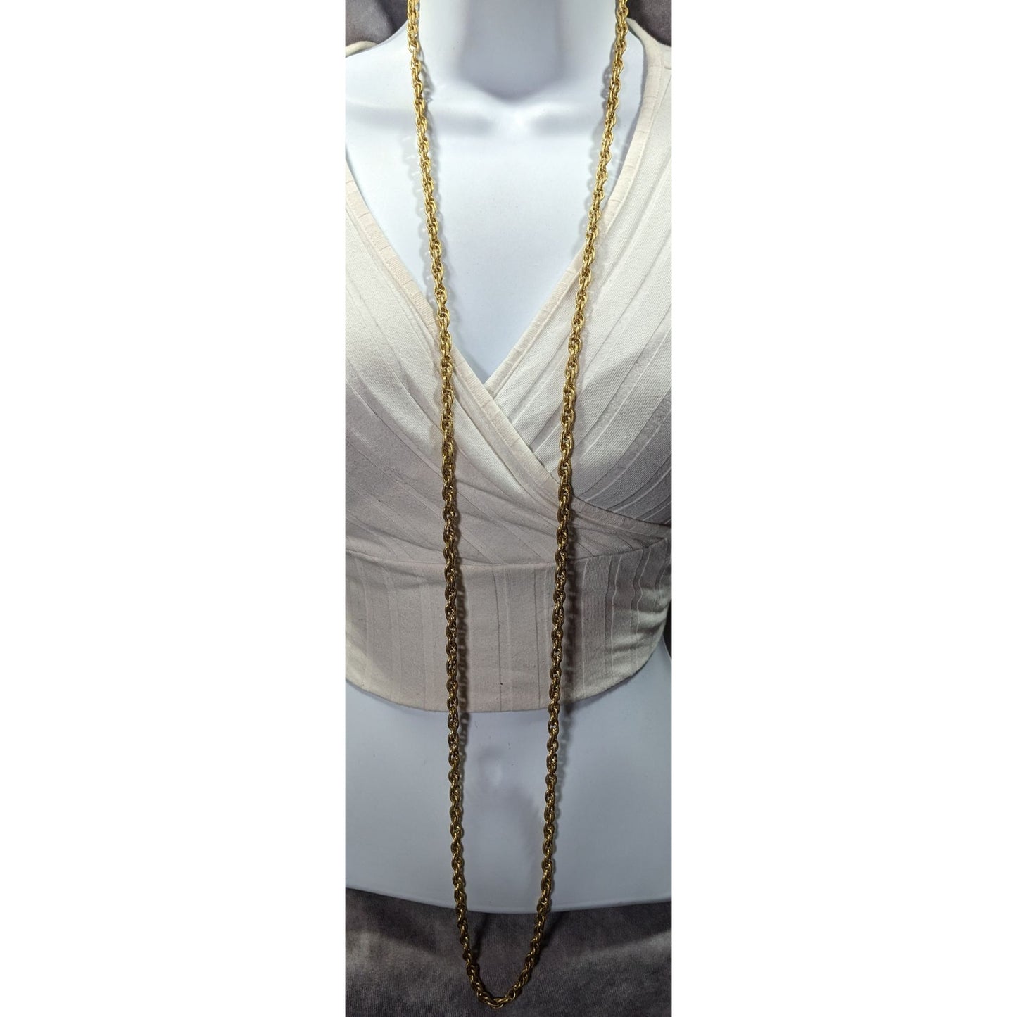 Classic Lightweight Gold Tone Chain Necklace
