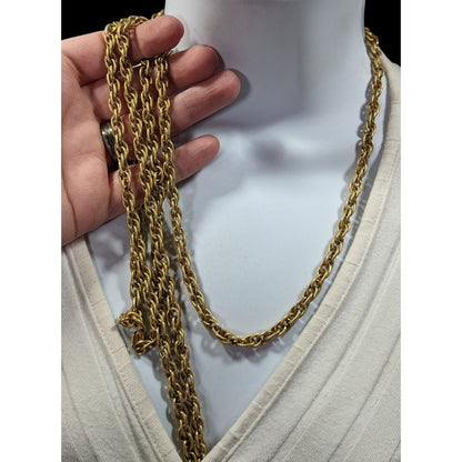 Classic Lightweight Gold Tone Chain Necklace