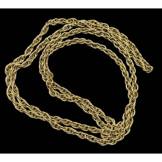 Classic Lightweight Gold Tone Chain Necklace