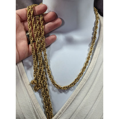 Classic Lightweight Gold Tone Chain Necklace