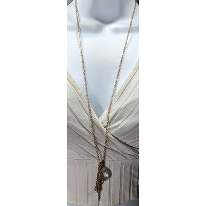 Whimsical Cluster Charm Pendant Necklace With Teardrop Gems