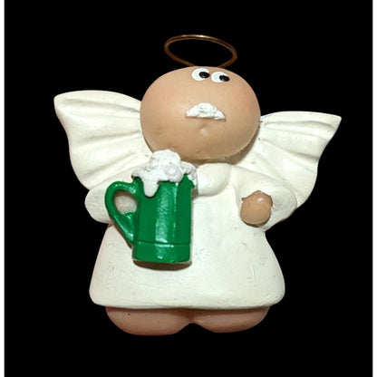 Vintage Kirk Hot Cocoa Drinking Angel Brooch