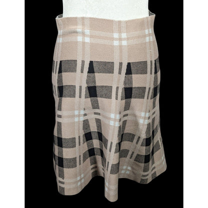 Classic Concepts Preppy Plaid Knee Length Skirt Size Petite Medium