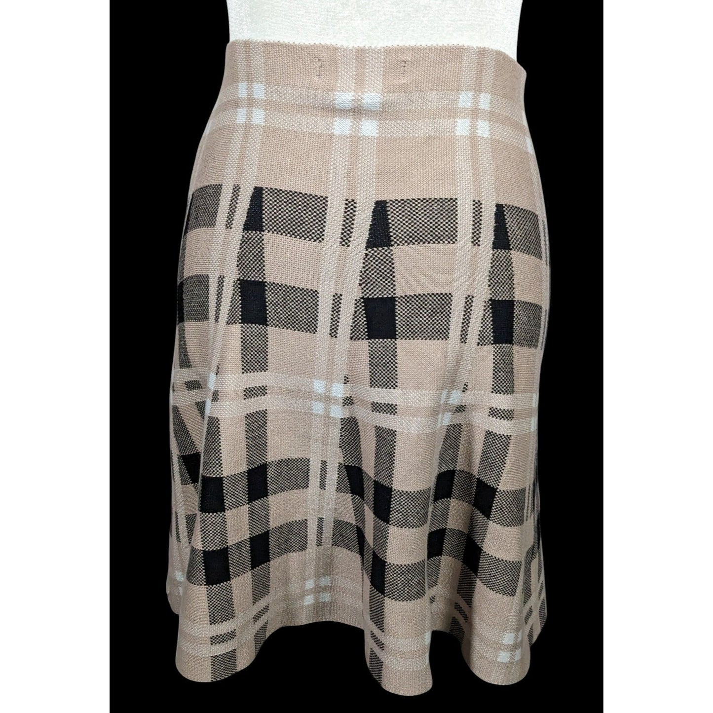 Classic Concepts Preppy Plaid Knee Length Skirt Size Petite Medium