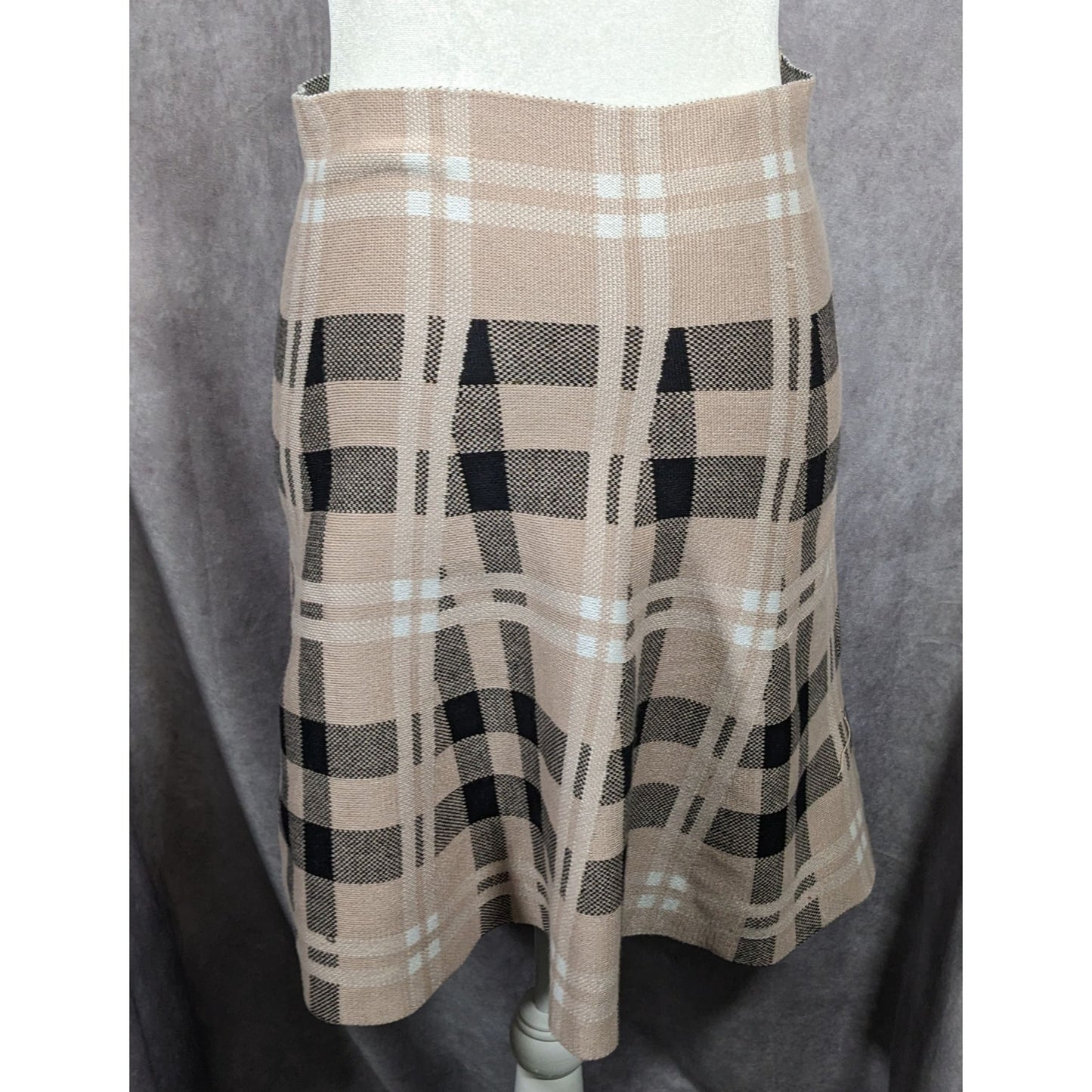 Classic Concepts Preppy Plaid Knee Length Skirt Size Petite Medium