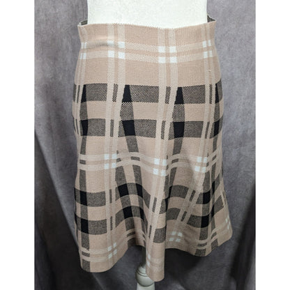 Classic Concepts Preppy Plaid Knee Length Skirt Size Petite Medium